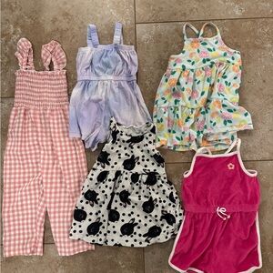 Lot of 2t Dresses & Rompers